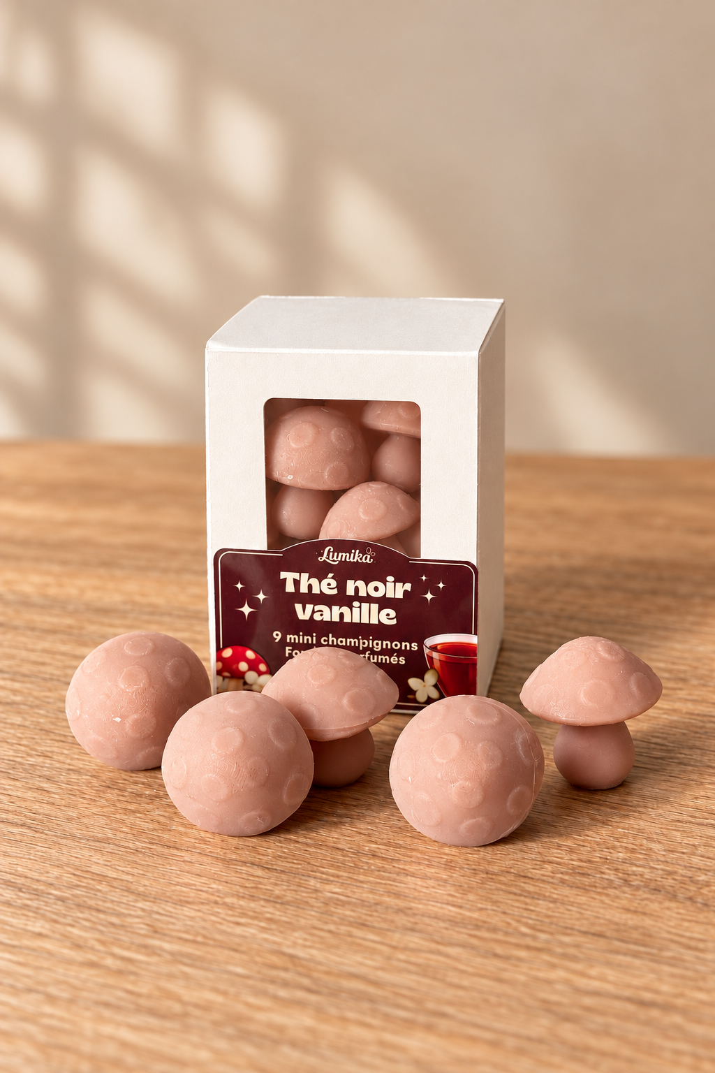 Thé Noir Vanille — 9 petits champignons parfumés