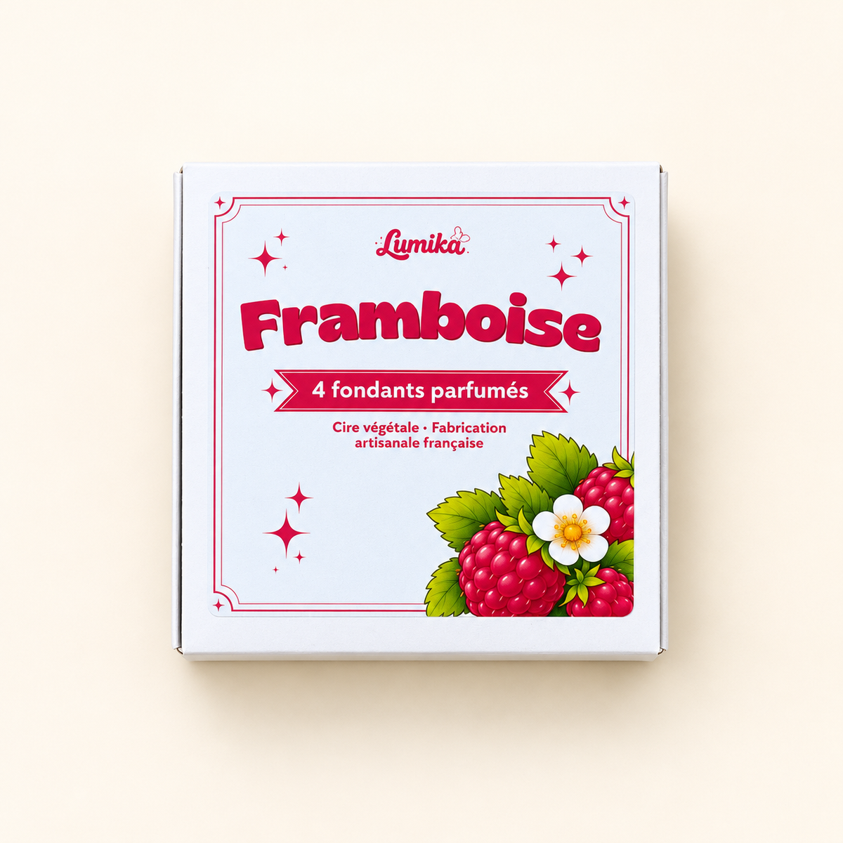 Framboise — Boîte de 4 cubes parfumés