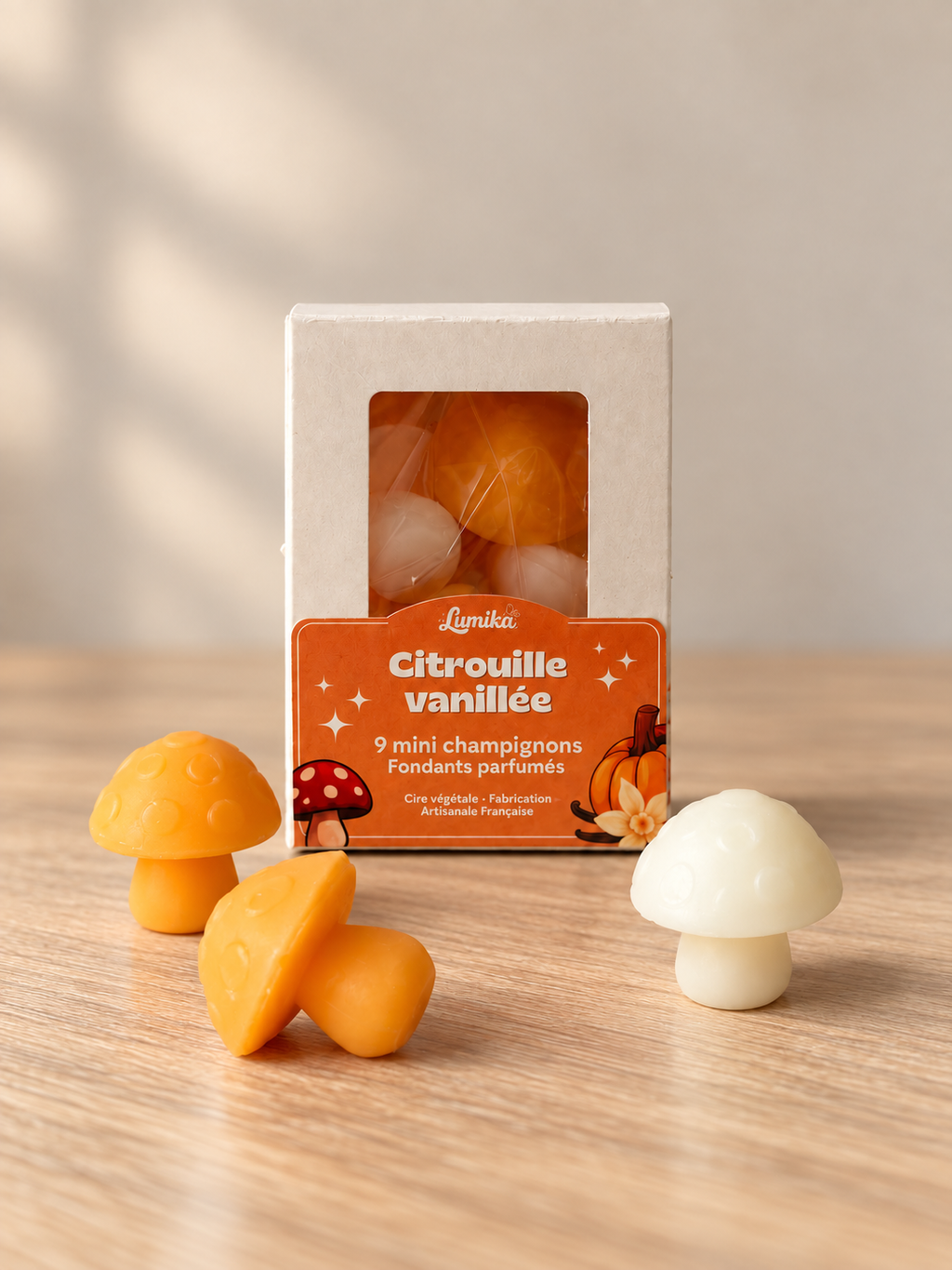 Citrouille Vanillée — 9 petits champignons parfumés