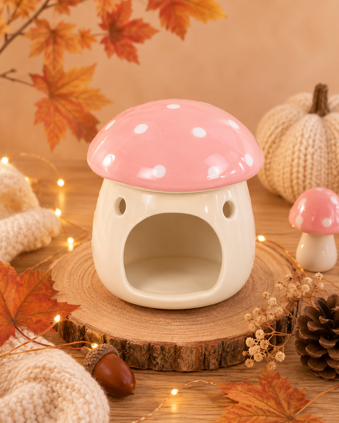 Brûle-parfum Champignon Rose