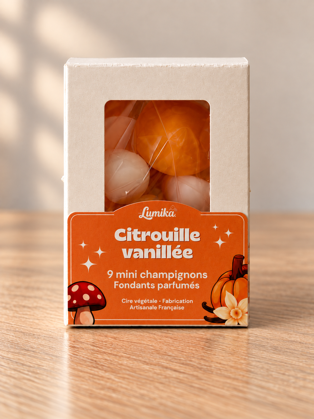 Citrouille Vanillée — 9 petits champignons parfumés