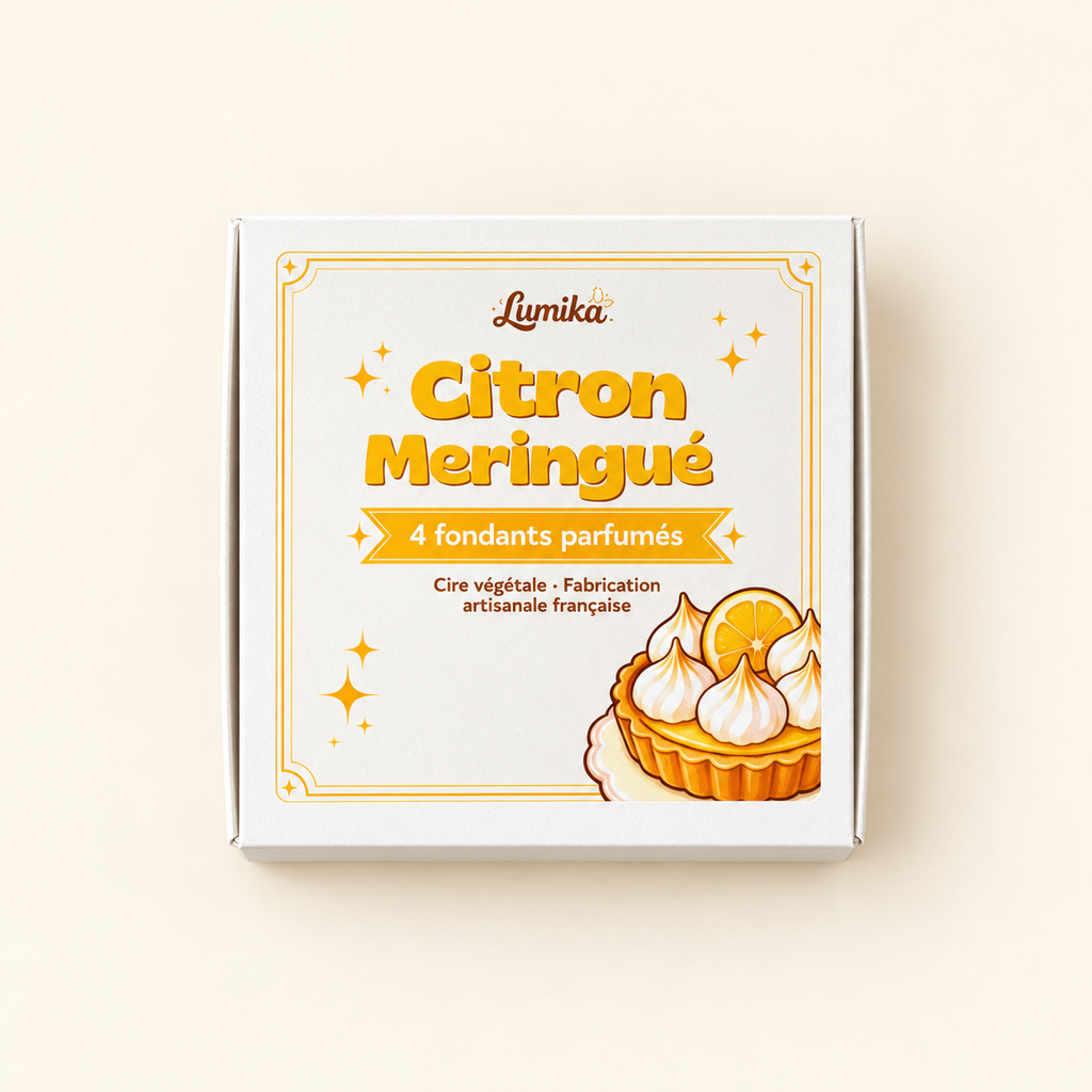 Citron Meringué — Boîte de 4 cubes parfumés